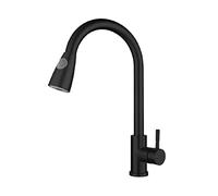 QYYZTQY Gold Kitchen Faucet Pull out Sensor Mixer Tap with Matte Black Finish Sensitive Control Kitchens No Touch for Easy Use