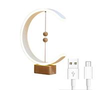 QYYZTQY gpzj Personality Table Lamp, Balance Lamp, Desk Lamp,Intelligent Magnetic levitation Balance Creative led Night Light, USB Charging Port