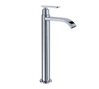 QYYZTQY Heighten Washbasin Water Tap Single Cold Table Top Basin High Flat Mouth Faucet Kitchens Bathroom Sink Stainless Steel Shower Head