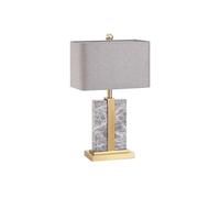QYYZTQY High-End American Marble Desk Light Designer Model Fabric Desk Lamp Suitable For Bedside Living Room Study Room Bedroom Table Lamp Cafe Villa Clubhouse Decoration Lighting Fixture (E27)