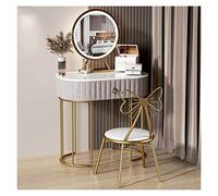 QYYZTQY High-End Bedroom Dresser Dressing Table Storage Nordic Small Apartment Net Red Light Luxury (Color Style Size : 80cm)