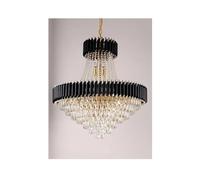 QYYZTQY Hollow Retro Architecture Crystal Rotating Staircase postmodern Luxury Living Room Lamps and Lanterns, Chandelier