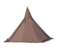 QYYZTQY Hot Outdoor Tents Teepee with Stove Hole Waterproof Family Pyramid Tent Camping Backpacking Hiking Mountaineering Heated Shelter