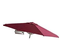 QYYZTQY Housewares Sun Parasol Parasols Wall Mount Patio - Outdoor Garden Balcony Tilting Sunshade Umbrella, Aluminium (Green Wine Red)