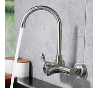 QYYZTQY in-Wall 304 Stainless Steel, Kitchen Sink Sinks Laundry Pool, Swivel, Faucet-A(A)
