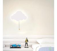 QYYZTQY Indoor Lamp with Pull Cord Decorative Creatively Wall USB Rechargeable Battery Operated for Kids Living Room Corridor (Pink,Warm Light)