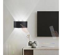 QYYZTQY Indoor Up and Down Lamp Dimming with Remote Touch Control Wall USB Rechargeable for Living Room Corridor Bedroom (Warm Light,2 Packs)