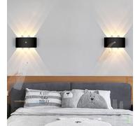 QYYZTQY Indoor Up and Down Lamp Dimming with Remote Touch Control Wall USB Rechargeable for Living Room Corridor Bedroom (Warm Light,2 Packs)