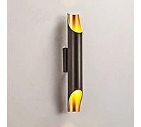 QYYZTQY Indoor Up Down Wall Lamp Round Metal 2 Head Light Bedroom Living Room Socket Chandelier