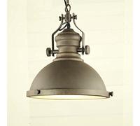 QYYZTQY Industrial Antique Pendant Lamp Frosted Diffuser Light Iron Pendent Light Mounted Fixture Retro Hanging Ceiling Light in Brass Compatible with Dining Table Restaurant Kit