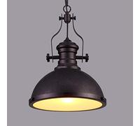 QYYZTQY Industrial Antique Pendant Lamp Frosted Diffuser Light Iron Pendent Light Mounted Fixture Retro Hanging Ceiling Light in Brass Compatible with Dining Table Restaurant Kit