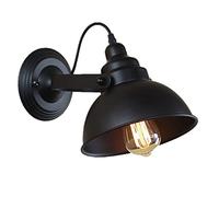 QYYZTQY Industrial Light Adjustable Farmhouse Lamp, E27 Headboard Lamps Rustic Lighting Fixtures for Warehouse Aisle Stairs Bar Indoor Wall Mount Lights (Color : Black)