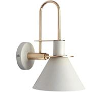 QYYZTQY Industrial Wall Sconces, Metal Wall Light Fixture, E27 Creative Decorative Wall Lamp for Living Room Hallway Bedroom Bedside (Color : White) (Color : White)