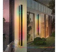 QYYZTQY IP65 Waterproof RGB Dimmable Wall Light with Remote Control - Bedroom, Living Room, Corridor (120CM)