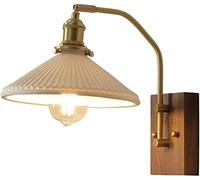QYYZTQY Japanese Interior Deco Wall Lights Adjustable Wall Lamps Ceramic Shade Brushed Brass Wall E27 1-Light Corridor Living Room Wall Lighting Fixture Decor Lamp A (Size : A)