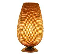 QYYZTQY Japanese Lantern Handmade Table Lamp Shade Light with Handmade Natural Wooden Base,Eye-Caring Bedroom Bedside Night Light,Study Room Bookcase Desk Lamp Reading Light Home Decor (b)