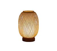 QYYZTQY Japanese Lantern Handmade Table Lamp Shade Light with Handmade Natural Wooden Base,Eye-Caring Bedroom Bedside Night Light,Study Room Bookcase Desk Lamp Reading Light Home Decor (c)