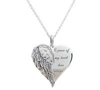 QYYZTQY Jewelry Women Women's Gift Vintage Angel Heart Party Necklace W ings Necklaces Lockets for