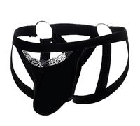 QYYZTQY Jockstrap Underwear for Men Thong G-String Cotton Bulge Pouch Shorts Low Rise Cutout Briefs Athletic Supporter