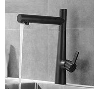 QYYZTQY Kitchen with Purified Dispenser Household Direct Drinking Water Three-in-One Sink Top Basin Faucet Hot and Cold, a Black