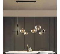 QYYZTQY Ksovv - Glass Bubble Chandelier G9 LED Ceiling Hanging Lamp Indoor Decor Dining Room Cloth Pendant Light Living Room Kitchen Island Droplight Adjustable Chandeliers