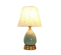 QYYZTQY Lamp for Desk Ceramic Table Lamp Bedroom Table Lamp Home Light Luxury Bedside Lamp Living Room Reading Lamp Desk Led Lamp(B)