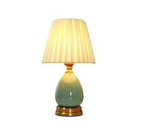 QYYZTQY Lamp for Desk Ceramic Table Lamp Bedroom Table Lamp Home Light Luxury Bedside Lamp Living Room Reading Lamp Desk Led Lamp(A)