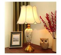 QYYZTQY Lamp for Desk Ceramic Table Lamp Bedroom Table Lamp Light Luxury Bedroom Bedside Lamp Chinese Style Living Room Corner Lamp Desk Led Lamp(C)