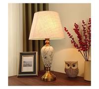 QYYZTQY Lamp for Desk Ceramic Table Lamp Bedroom Table Lamp Light Luxury Bedroom Bedside Lamp Chinese Style Living Room Corner Lamp Desk Led Lamp(B)