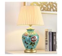 QYYZTQY Lamp for Desk Table Lamp Bedroom Bedside Lamp Living Room Retro European Creative Ceramic Table Lamp Suitable for Bedroom, Study Room, Living Room Desk Led Lamp(C)