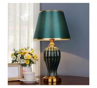 QYYZTQY Lamp for Desk Table Lamp Ceramic Bedside Lamp Bedroom Bedside Counter Lamp Multiple Colors Available Desk Led Lamp(A)