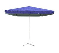 QYYZTQY Large Commercial Square Parasol Height Adjustable Market Patio Umbrella for Outdoor Garden, Sun and Rain Protection, 3.2x2.5M (Red) (Gray)