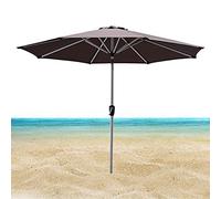 QYYZTQY Large Patio Umbrella,with Button Tilt Crank,Outdoor Garden Parasol,Market Table Umbrellas,UV Protection,with 8 Strong Ribs 2.7m/8.86ft (Black)