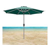 QYYZTQY Large Patio Umbrella,with Button Tilt Crank,Outdoor Garden Parasol,Market Table Umbrellas,UV Protection,with 8 Strong Ribs 2.7m/8.86ft (Green)