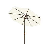 QYYZTQY Leaning Sun Umbrella with Winding Tilt Function and Crank,Wine Red,Dark Green,Beige,Khaki,Coffee Parasol Without Base for Outdoor,Garden Patio,Garden (Beige 2.7M)