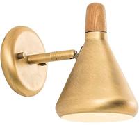 QYYZTQY LED Bathroom Vanity Light, Adjustable Wall, Hardwired Creative Wall Lamp, Indoor Wall Lighting Fixture for Bedroom Living Room (Color : White) (Color : Brass)