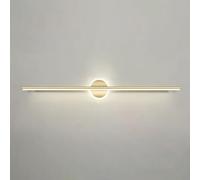 QYYZTQY LED Bathroom Vanity Light Fixture Gold Finish Mirror Lamp Bar Linear Wall Lighting Indoor Vanity Mirror Lights Makeup Wall Lamps for Dressing Table Washroom