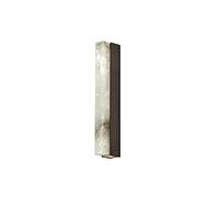 QYYZTQY LED Iron Art Flush Mount Wall Light Gold/Black Wall Lamp Fixture Nordic Style Marble Shade Wall Lighting for Bedroom Bedside Hallway (Black)
