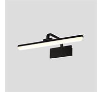 QYYZTQY Led Lamp Retro European Bathroom Dresser Mirror Vanity Lights Cabinet Lamp Waterproof Makeup Mirror Lamp, Wall Lamp (Color : Black, Size : WHITE-60CM)