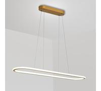 QYYZTQY LED Linear Chandelier Dimmable Pendant Light with Remote Control Dining Table Hanging Lamp Square Chandeliers Ceiling Lighting for Kitchen Island Bedroom Restaurant