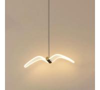 QYYZTQY LED Pendant Light Nordic Hanging Lamp Bird Shape Small Chandelier Ceiling Lighting Fixture, Geometric Suspended Lights 3 Color Mode for Living Room Bedroom Bedside Pendant Lamp