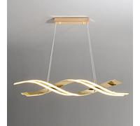 QYYZTQY LED Pendant Lighting Ceiling Fixture Dimmable Chandelier Wave Hanging Lamp Dimming Chandeliers for Kitchen Island Office Dining Room Light Fitting with Remote Control