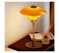 QYYZTQY - LED Table Lamp V-intage Orange Glass Desktop Decorative Lights Compatible with Bedroom Living Rooms Study Bedside Illumination Fixture, Elegant Wall Lighting