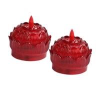 QYYZTQY LED Tealights 2pcs Electric Candle Decorate Candle Light Festive Items Battery Plastic Party Candle Lights