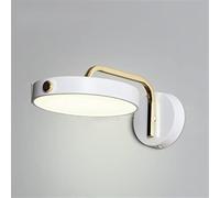 QYYZTQY Led Wall Lamp Lighting Fixture Bedside Home Bathroom Indoor Decoration Round Lights, Wall Lamp (Color : White)