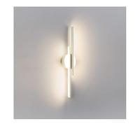 QYYZTQY LED Wall Lamp Minimalism Wall, Indoor Acrylic Strip Lighting Fixtures for Living Room Bedroom Pathway Corridor Stairs Balcony, Warm Light,Black,16W (Color : White, Size : 16W)