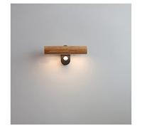 QYYZTQY LED Wall Lighting with Button Wooden Decoration Linear Led Wall Light Rotatable Reading Lamp for Living Room, Aisle, Corridor, Hotel,32.5cm (Size : 32.5cm)