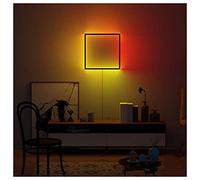 QYYZTQY LED Wall with Remote Control RGB Color Changing Mood Lighting for Living Room, Bedroom, Study Room, Aisle Wall Lamp