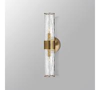 QYYZTQY Light Glass Shade Lamp in Bronze Finish, Indoor Wall Lights Headboard Lamps for Living Room Bedroom Bedside Decor Lighting Fixtures, Warm White