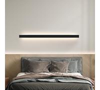 QYYZTQY Light Indoor Lamp Long Strip Minimalist Decorative Wall Aluminium Acrylic for Living Room Bedroom Hallway (White-White Light,150cm)